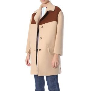 NEW NWT MARNI TWO-COLOR WOOL COAT 40 IT